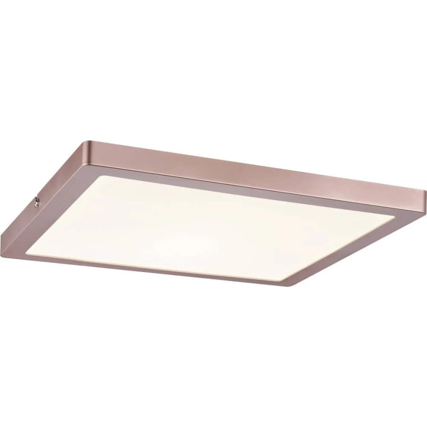 Paulmann 70873 - Painel LED/24W com regulação ATRIA 230V 2700K 30x30 cm Rosa dourado