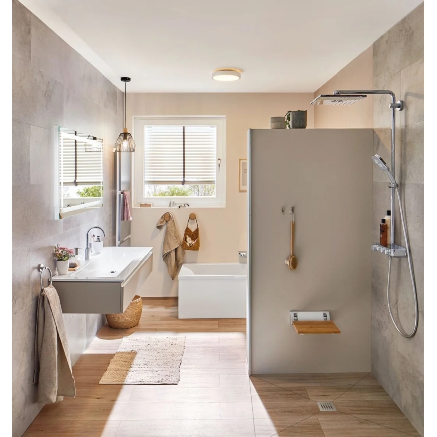 Paulmann 70882-LED/22,5W IP44 Iluminação de teto de casa de banho com regulação AVIAR 230V