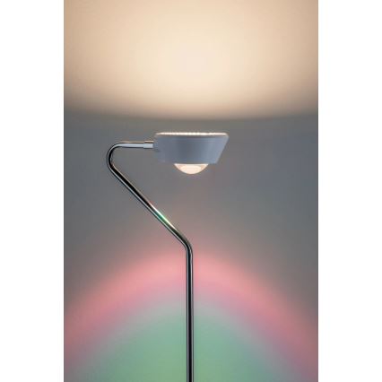 Paulmann 70920 - LED/7,5W Candeeiro de pé regulável RAMOS 230V branco/cromado brilhante