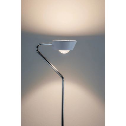 Paulmann 70920 - LED/7,5W Candeeiro de pé regulável RAMOS 230V branco/cromado brilhante