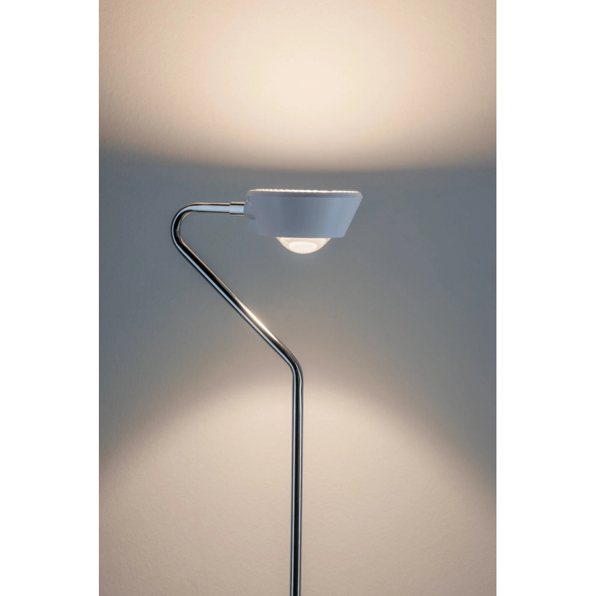 Paulmann 70920 - LED/7,5W Candeeiro de pé regulável RAMOS 230V branco/cromado brilhante