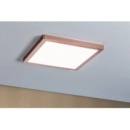 Paulmann 70941 - Painel integrado LED/20W ATRIA 230V 4000K 30x30 cm Rosa dourado