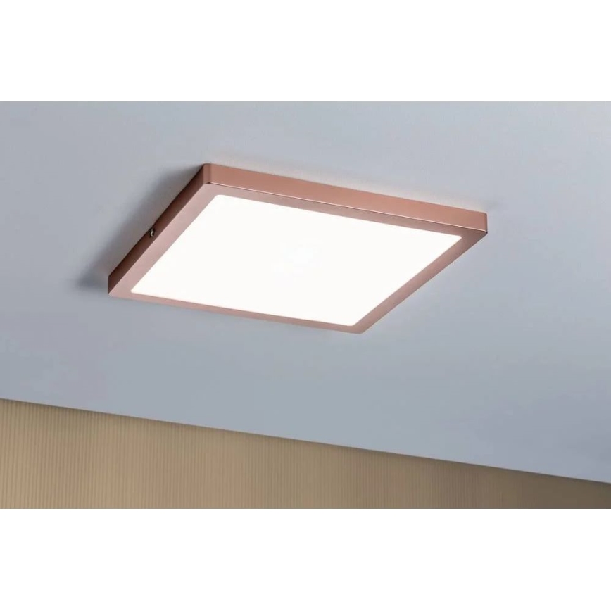 Paulmann 70941 - Painel integrado LED/20W ATRIA 230V 4000K 30x30 cm Rosa dourado