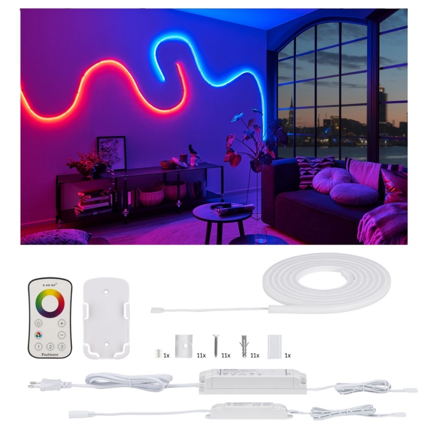 Paulmann 70966 - LED-RGB/27W IP67 Faixa exterior com regulação de fluxo luminoso FLOW 3m 230/24V