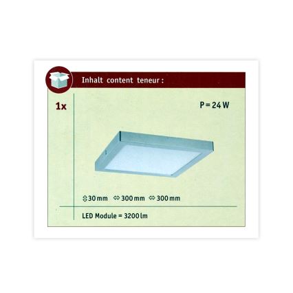 Paulmann 70982 - LED/22W Iluminação de teto ABIA 230V