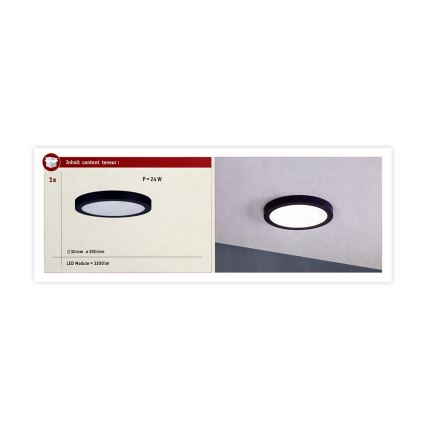 Paulmann 70986  - LED/22W Iluminação de teto ABIA 230V azul escuro