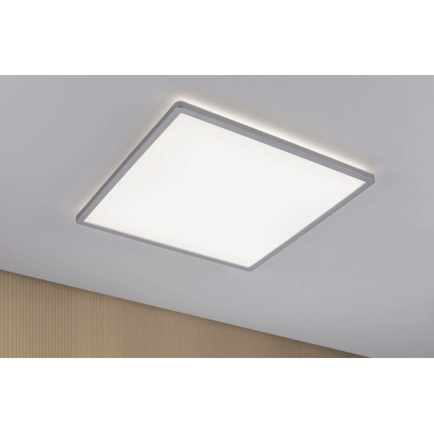 Paulmann 71009 - Painel LED dimmerizável ATRIA 22W 230V 4000K 42x42 cm cromo fosco