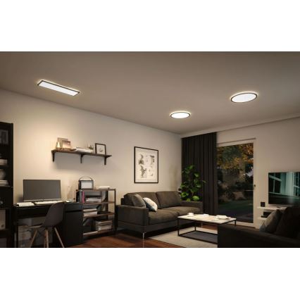 Paulmann 71016 - Painel LED dimmerizável ATRIA 22W 230V 4000K 42x42 cm preto