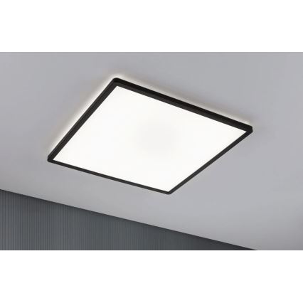 Paulmann 71016 - Painel LED dimmerizável ATRIA 22W 230V 4000K 42x42 cm preto