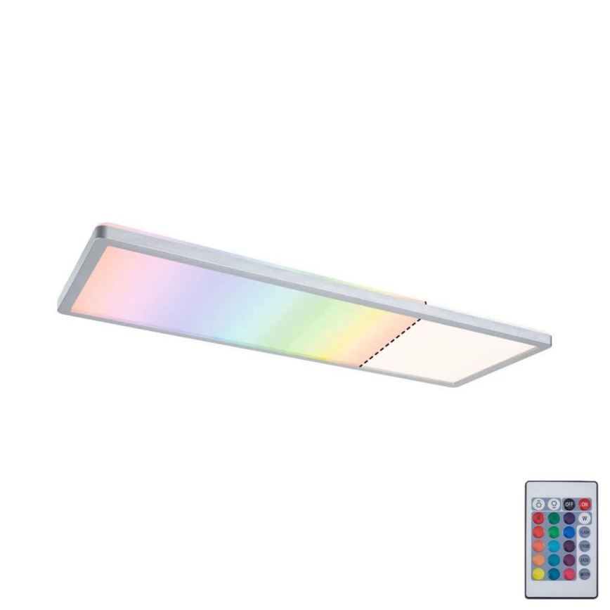 Paulmann 71020 - Painel LED RGBW dimmerizável 20W ATRIA 230V 4000K 20x58 cm + controlo remoto