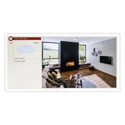 Paulmann 71021 - LED/22W Iluminação de teto ABIA 230V branco