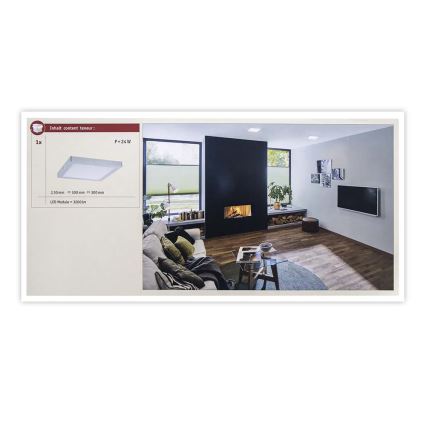 Paulmann 71024 - LED/22W Iluminação de teto ABIA 230V cromado mate