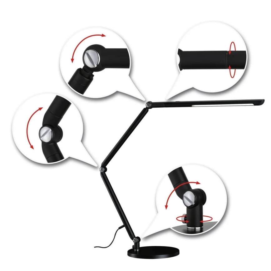 Paulmann 78912 - Lâmpada de mesa LED regulável FLEXBAR 10,6W 230V 3000/4000/6500K