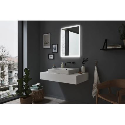 Paulmann 78951 - Espelho de banheiro aquecido LED/22W IP44 com dimmer e iluminação embutida 230V