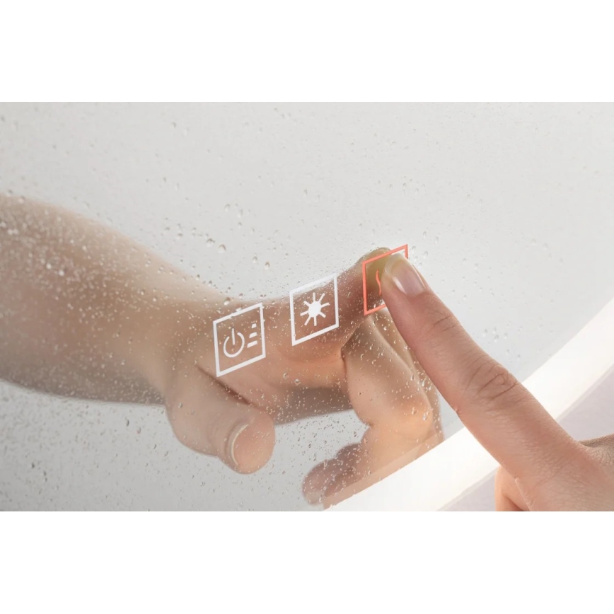 Paulmann 78951 - Espelho de banheiro aquecido LED/22W IP44 com dimmer e iluminação embutida 230V