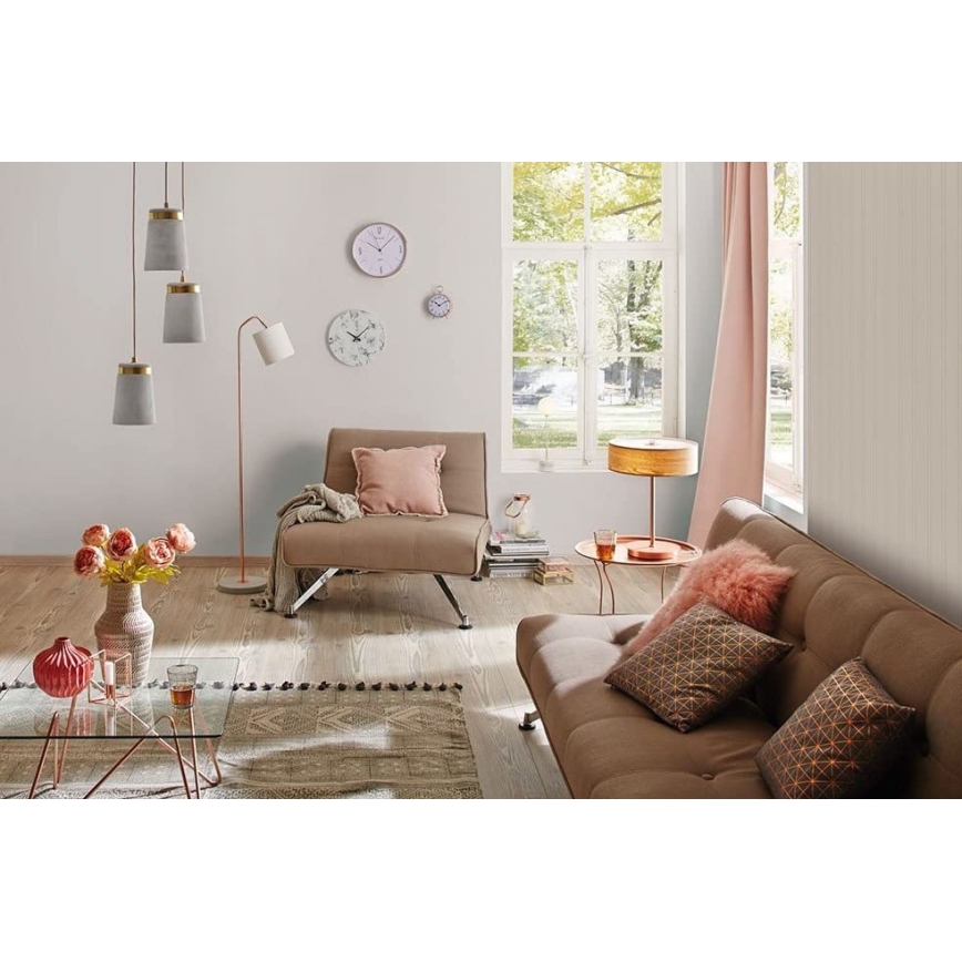 Paulmann 79627 - Candelabro suspenso NORELL 3xE27/20W/230V betão