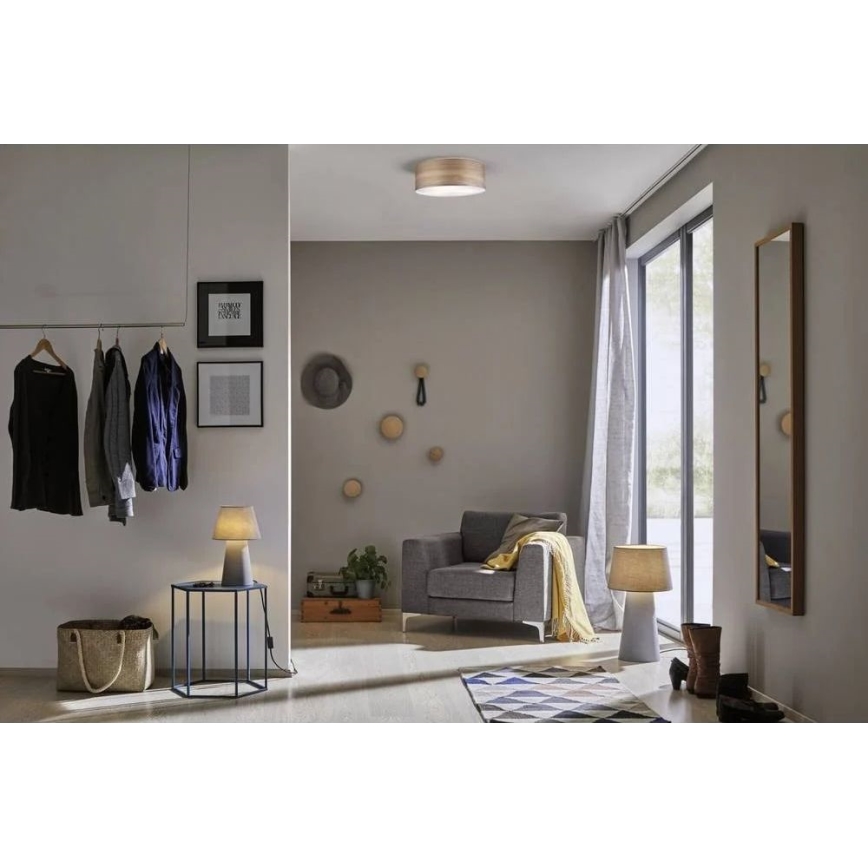 Paulmann 79687 - 3xE27/20W Iluminação de teto NEORDIC LISKA 230V nogueira