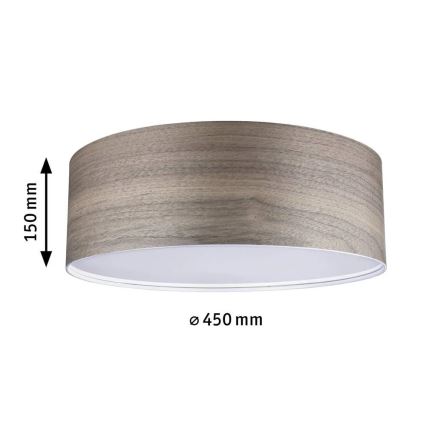 Paulmann 79687 - 3xE27/20W Iluminação de teto NEORDIC LISKA 230V nogueira