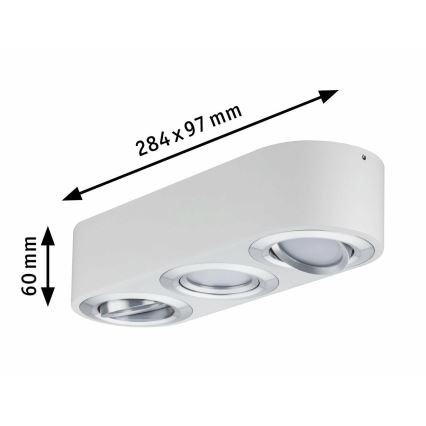 Paulmann 79710 - 3xLED/4,8W Foco com regulação ARGUN 230V