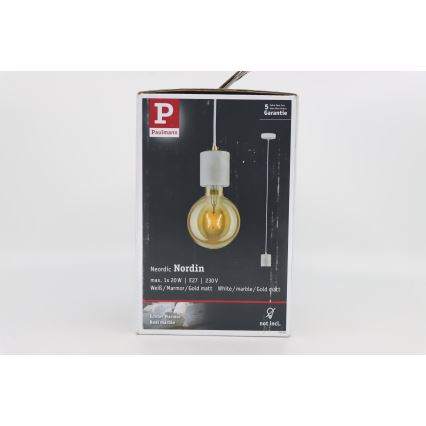 Paulmann 79750 - 1xE27/20W Candelabro suspenso NORDIN 230V