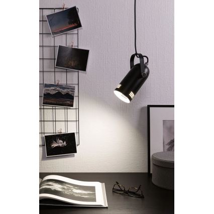 Paulmann 79766 - LED RGBW 1xE27/12W Pendente em cabo LAVEA 230V preto