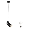 Paulmann 79766 - Pendente em cabo LAVEA LED 1xE27/8W 230V preto