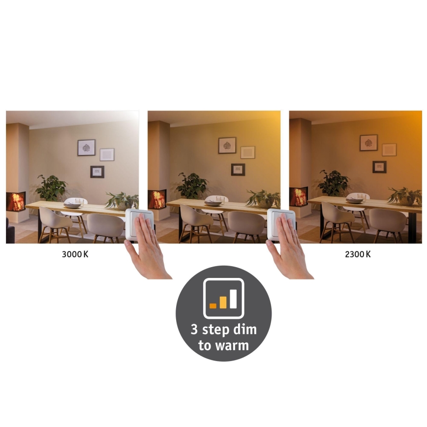 Paulmann 79796 - LED/13W Iluminação de teto CARPO 230V 2300-3000K