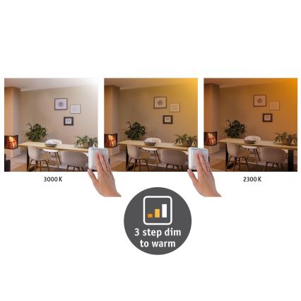 Paulmann 79798 - LED/16W Iluminação de teto CARPO 230V 2300/2500/3000K