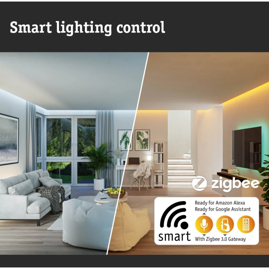 Paulmann 79827 - Luminária LED/15,5W Regulável SMART VELORA 230V 2700-6500K