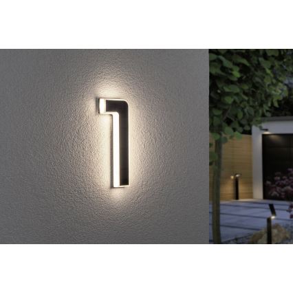 Paulmann 79842 - LED/0,2W IP44 Número de casa solar 1,2V 1500 mAh