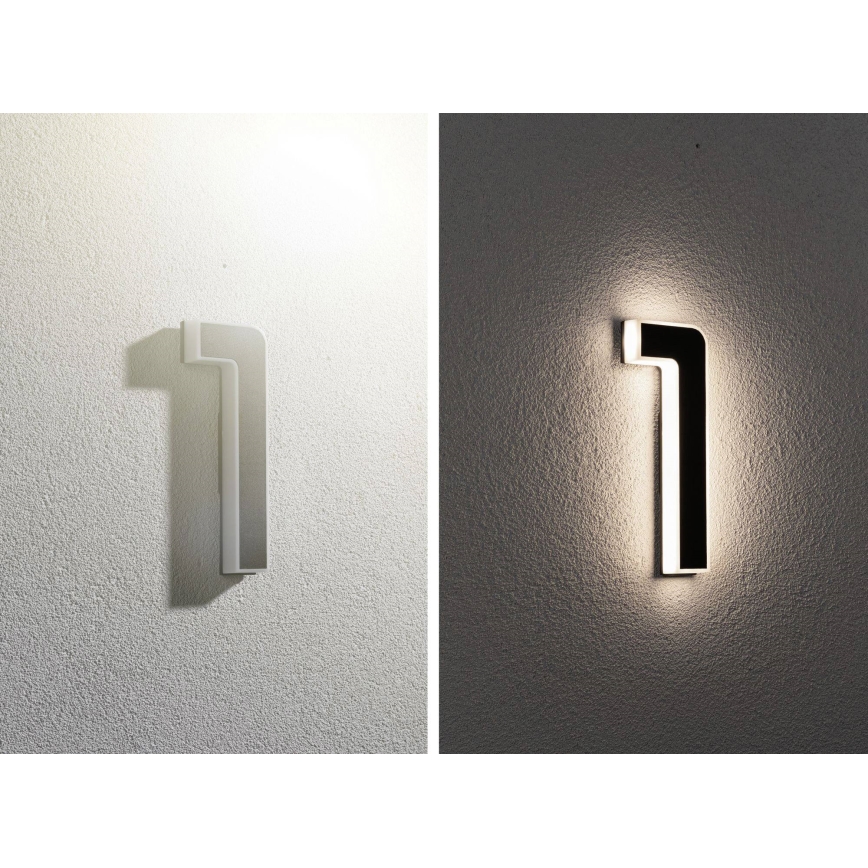 Paulmann 79842 - LED/0,2W IP44 Número de casa solar 1,2V 1500 mAh