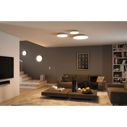 Paulmann 79894 - Candeeiro de tecto LED/38W VELORA 230V 3000/4000/6500K Ø 60 cm branco