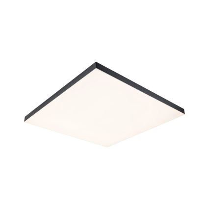 Paulmann 79913 - LED/31W RGBW Candeeiro de teto dimerizável LORIA 230V 3000-6500K 59,5x59,5 cm preto + comando remoto