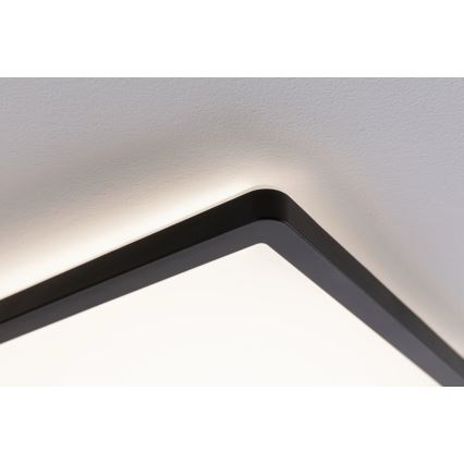 Paulmann 79920 - Painel LED dimerizável ATRIA 11,2W 230V 3000K 19x19 cm preto