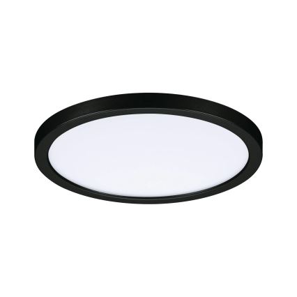 Paulmann 79965 - Candeeiro LED de teto encastrado para casa de banho AREO, 13W, IP44, regulável, 230V, Ø 17,5 cm, preto