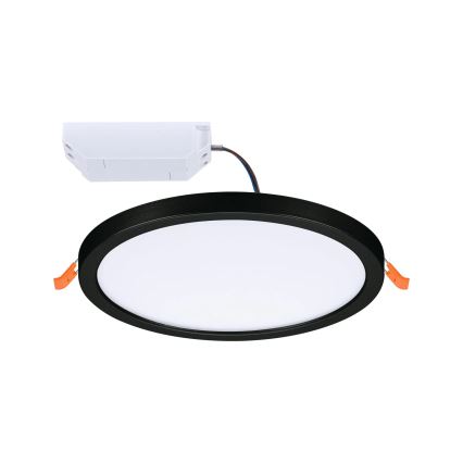 Paulmann 79965 - Candeeiro LED de teto encastrado para casa de banho AREO, 13W, IP44, regulável, 230V, Ø 17,5 cm, preto