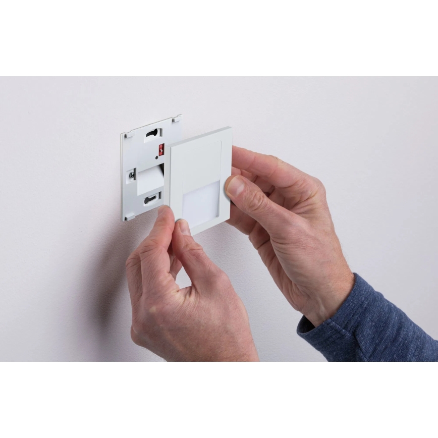 Paulmann 79999 - LED/1W Luminária de escada TSARO 230V Follow/branco