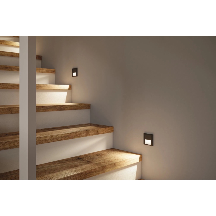 Paulmann 80001 - LED/1W Luminária de escada TSARO 230V Follow/preto