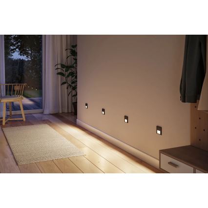 Paulmann 80001 - LED/1W Luminária de escada TSARO 230V Follow/preto