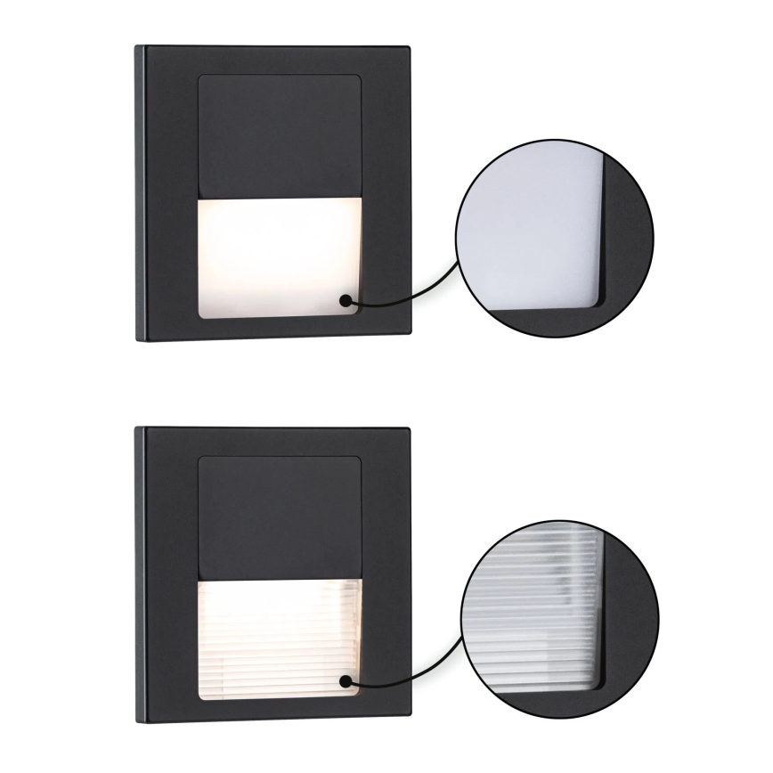 Paulmann 80001 - LED/1W Luminária de escada TSARO 230V Follow/preto