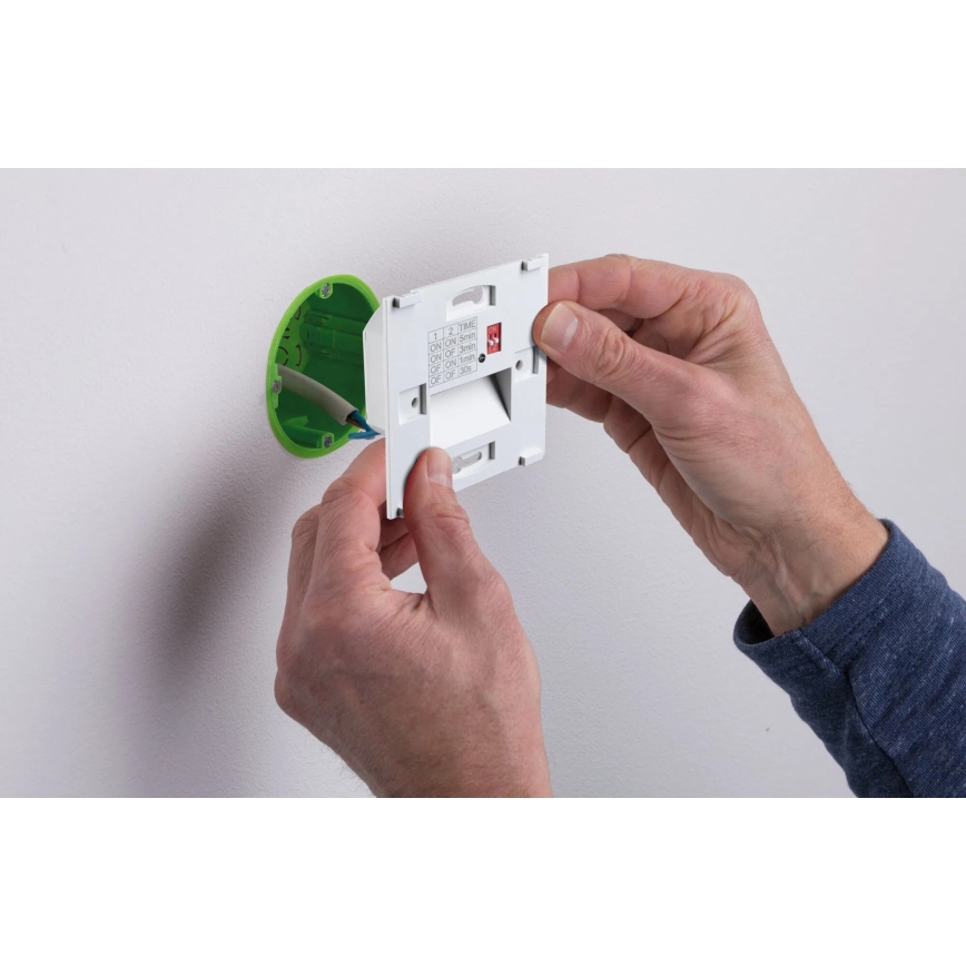 Paulmann 80002 - Luminária de escada LED/1W com sensor TSARO 230V Chumbo/branco