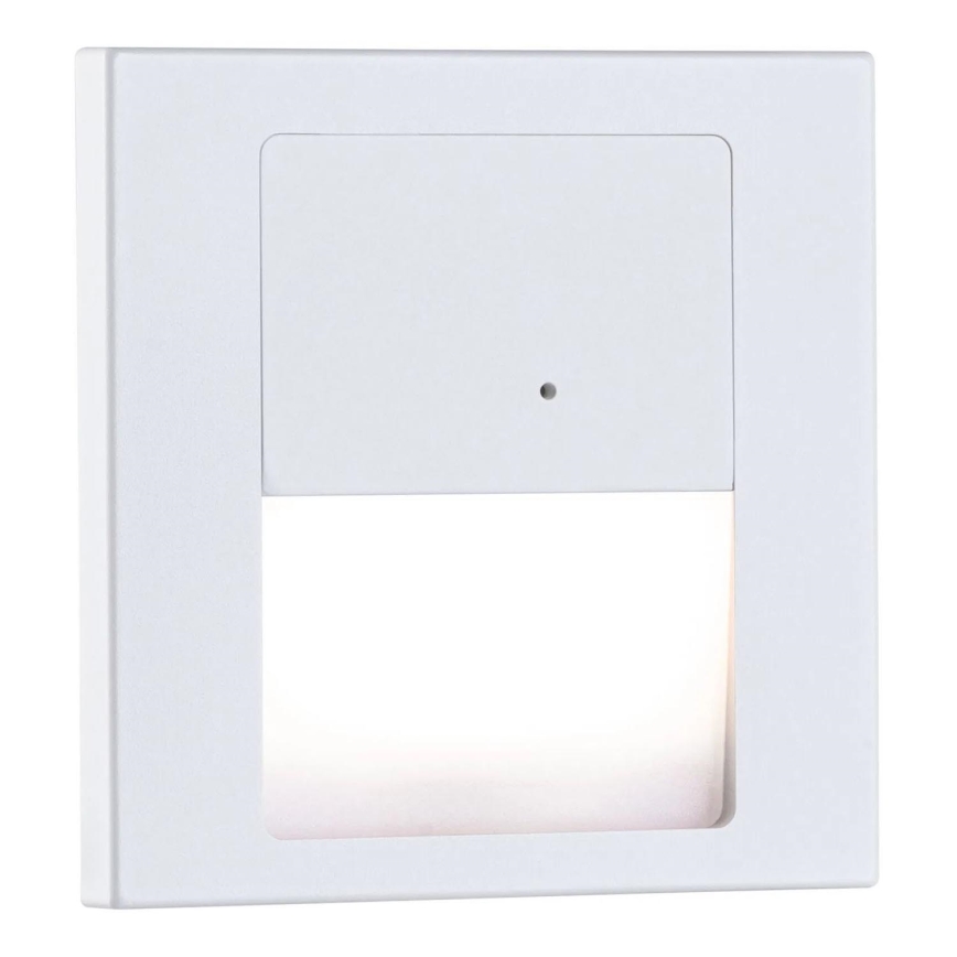 Paulmann 80002 - Luminária de escada LED/1W com sensor TSARO 230V Chumbo/branco