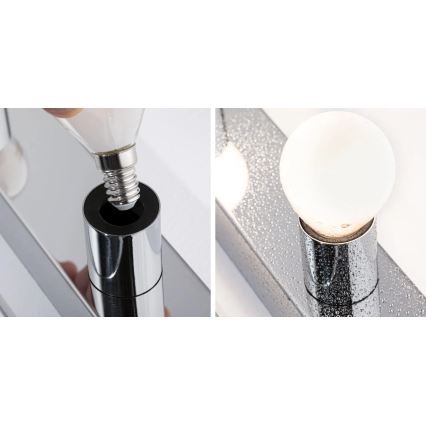 Paulmann 80096 - 3xE14/40W IP44 Iluminação de espelho para casa de banho REGULA 230V cromado brilhante
