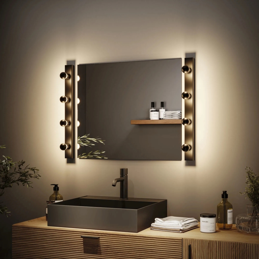 Paulmann 80099 - 4xE14/40W IP44 Iluminação de espelho para casa de banho REGULA 230V preto