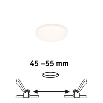 Paulmann 92387 - LED/4,5W IP44 Luz encastrada de casa de banho VARIFIT 230V