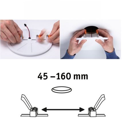 Paulmann 92389 - LED/17W IP44 Luz encastrada de casa de banho VARIFIT 230V