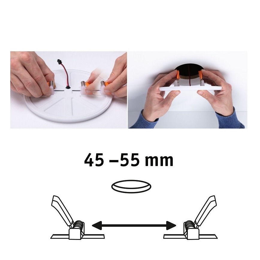 Paulmann 92390 - LED/4,5W IP44 Luz encastrada de casa de banho VARIFIT 230V