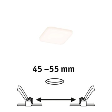 Paulmann 92393 - LED/4,5W IP44 Luz encastrada de casa de banho VARIFIT 230V