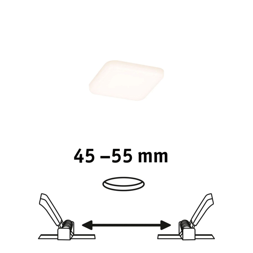 Paulmann 92393 - LED/4,5W IP44 Luz encastrada de casa de banho VARIFIT 230V