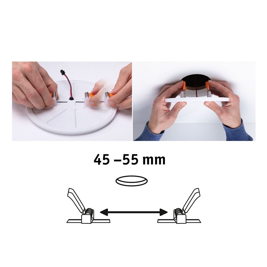 Paulmann 92393 - LED/4,5W IP44 Luz encastrada de casa de banho VARIFIT 230V